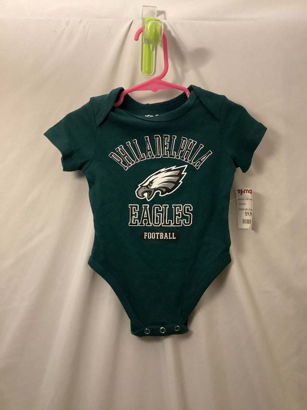 Ultra Game NFL Philadelphia Eagles Baby Bodysuit Infant 3-6M Green